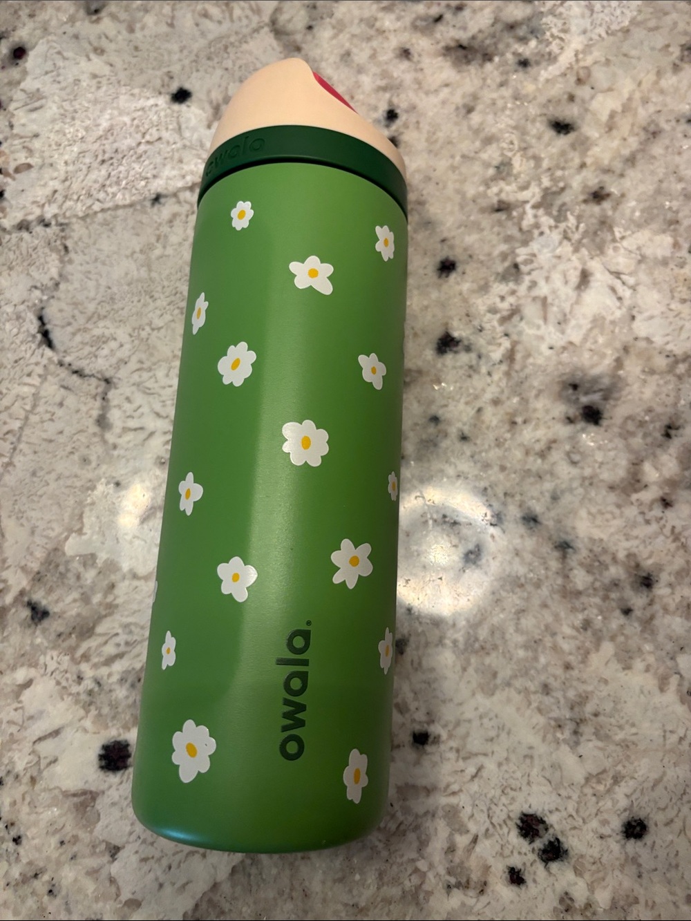 Owala Kids Water Bottle - Green Floral Stainless Steel Bottle